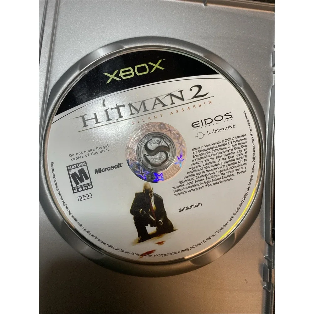 Hitman 2 Silent Assassin Platinum Hits Microsoft Xbox Stealth Action No Manual